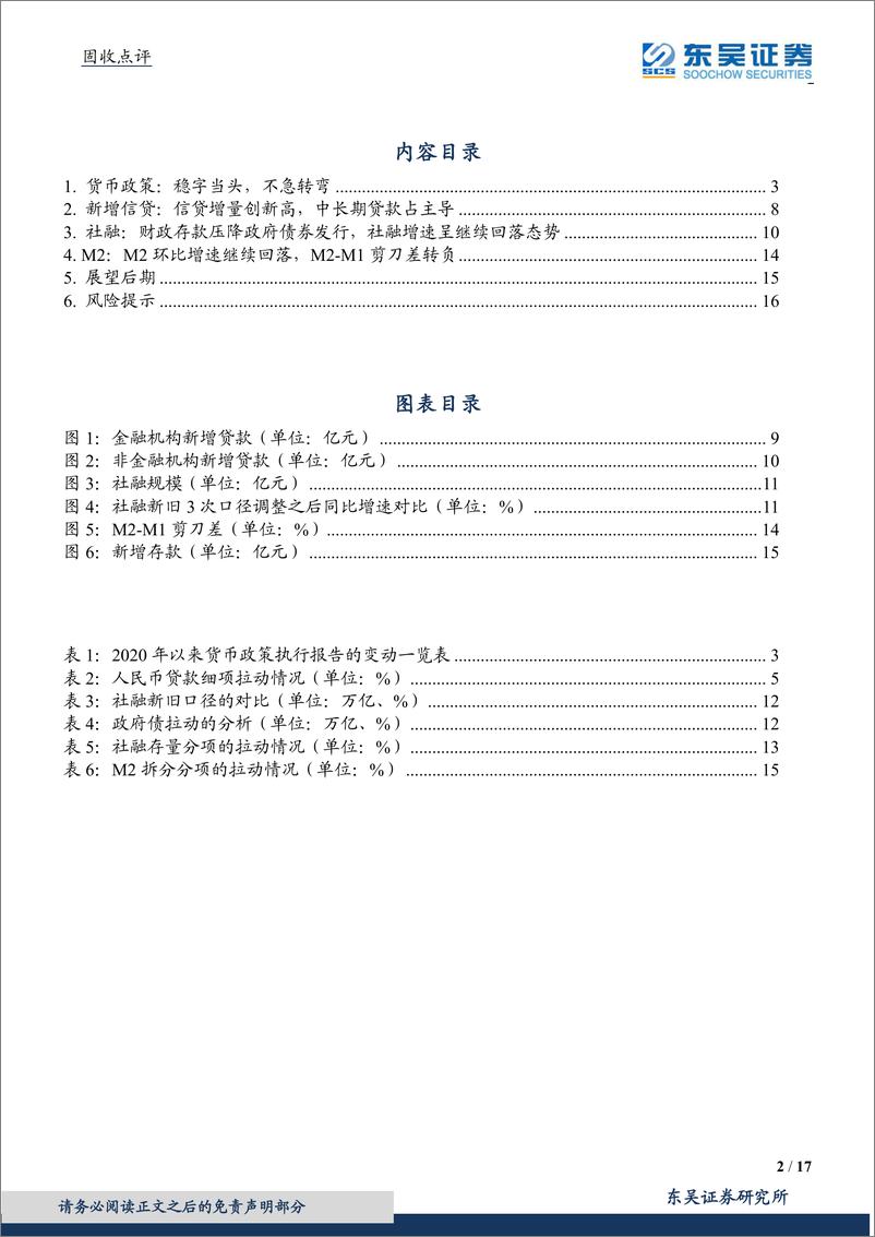 《货币政策执行报告及金融数据点评：货币政策稳字当头，信贷增量迎开门红-20210210-东吴证券-17页》 - 第2页预览图