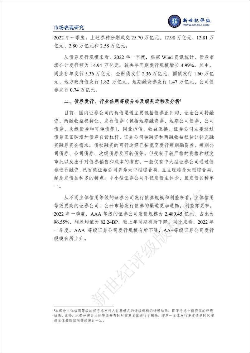 《新世纪评级-证券行业2022年一季度市场表现分析-13页》 - 第4页预览图