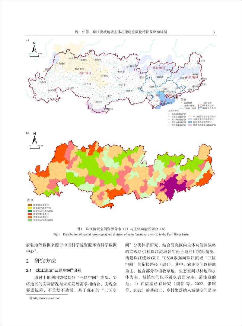 《珠江流域地域主体功能时空演化特征及驱动机制-16页》 - 第3页预览图