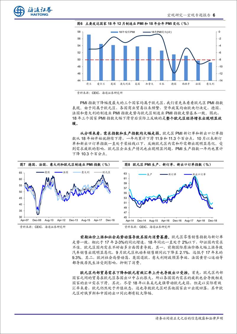 《从PMI视角解读经济：18年全球经济怎么样？-20190107-海通证券-15页》 - 第7页预览图