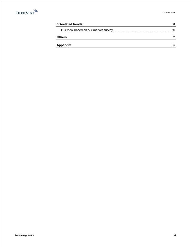 《瑞信-亚太地区-科技行业-亚洲科技硬件行业：尚无复苏迹象，全面反弹可能出现在明年春季之后-2019.6.12-76页》 - 第5页预览图