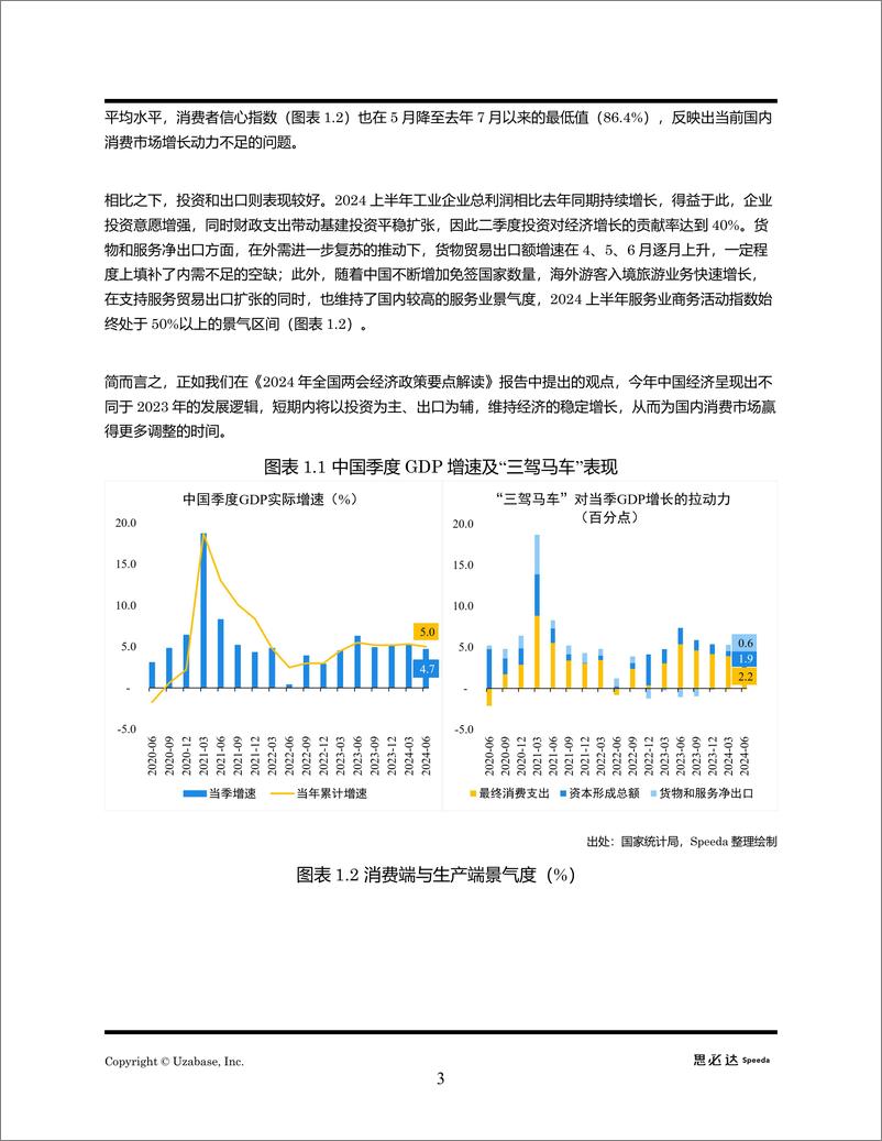 《2024 年上半年中国宏观经济分析报告》 - 第3页预览图