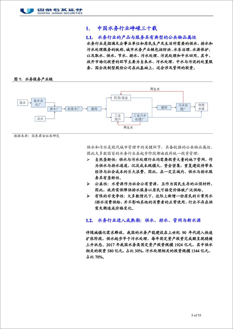 《水务行业三十年复盘：当年明月，幻化繁星，峥嵘回顾与前景展望-20190909-国泰君安-55页》 - 第6页预览图