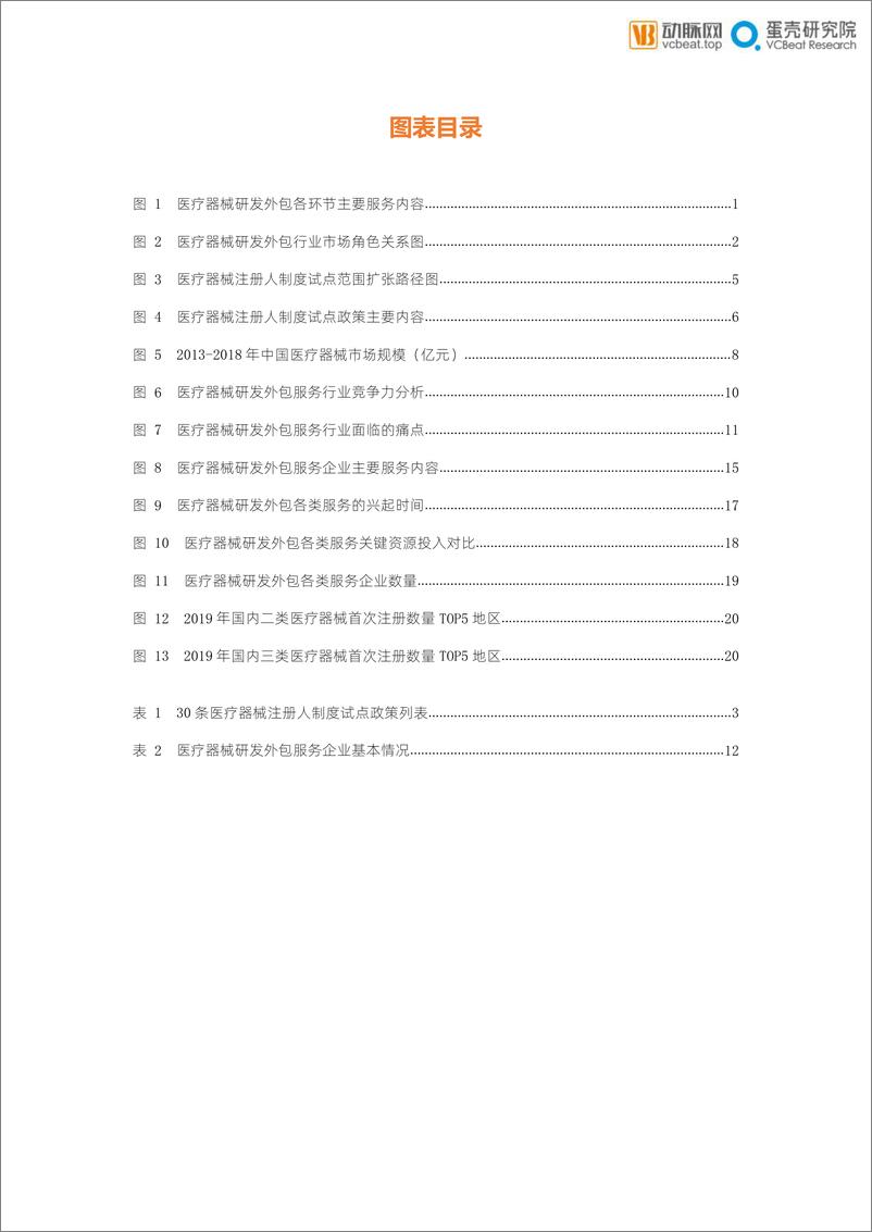 《医疗器械行业FOCUS100医疗产业创新领域系列报告：医疗器械研发外包服务行业报告》 - 第5页预览图