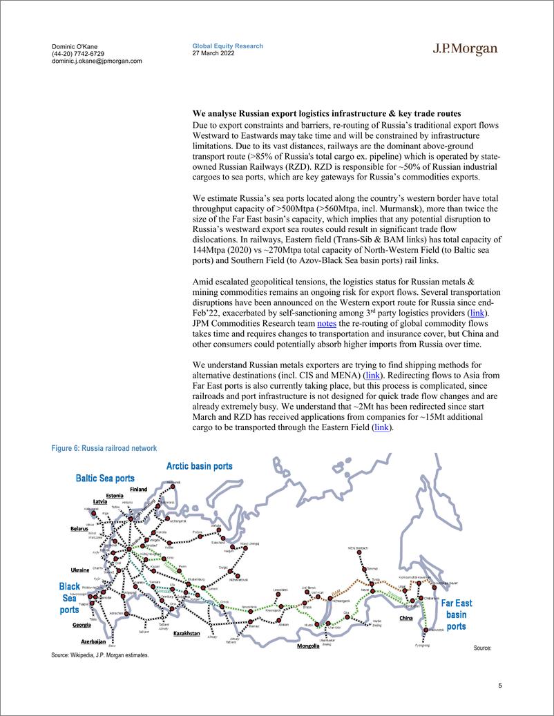 《J.P. 摩根-全球金属矿业-安全和供应：评估LT俄罗斯供应风险和重新评估全球领军者的机会-2022.3.27-70页》 - 第6页预览图