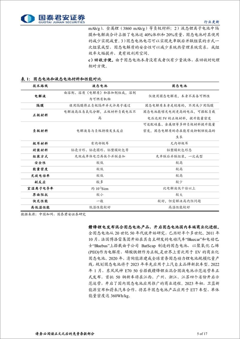 《固态电池行业系列之一，固态电解质：固态电池产业化提速，电池材料再迎拓展-20230916-国泰君安-17页》 - 第6页预览图