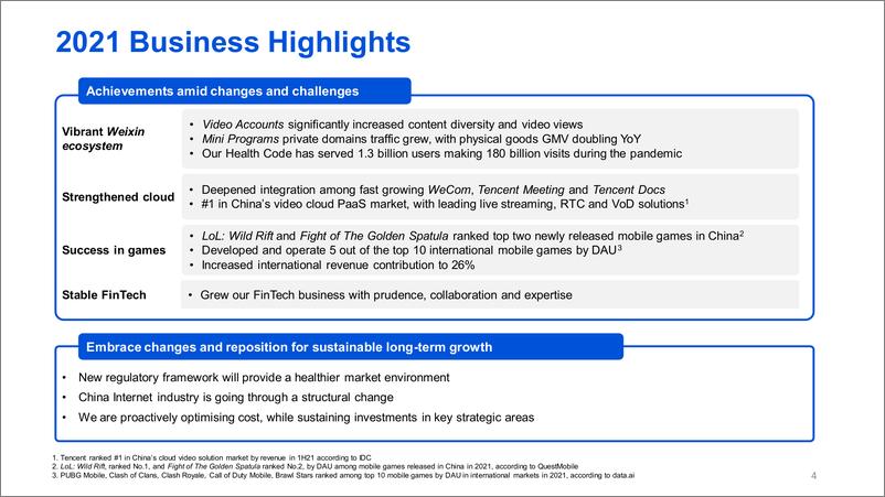 《2021年全年及第四季度腾讯财报演示版（英）-31页》 - 第5页预览图