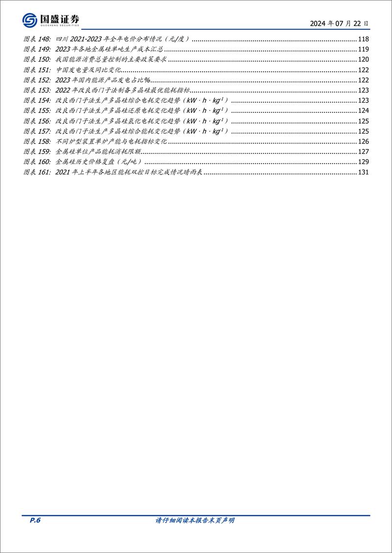 《有色金属行业硅系列报告：“能耗双控”政策趋严，绿色赋能增厚行业发展空间-240722-国盛证券-134页》 - 第6页预览图