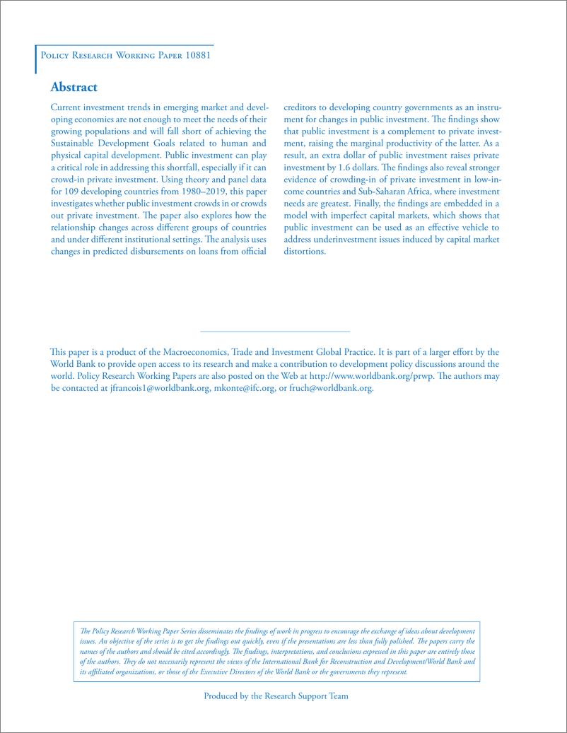 《世界银行-公共投资对私人投资的“挤入”效应再探（英）-2024.8-40页》 - 第2页预览图