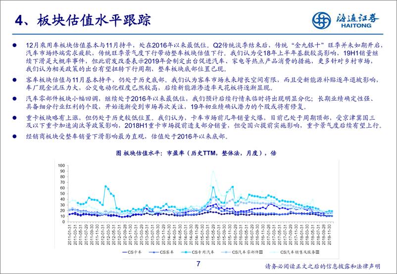 《汽车行业2018年12月汽车数据解读＆投资展望：消费政策年内出台，底部区间显现-20190118-海通证券-23页》 - 第8页预览图