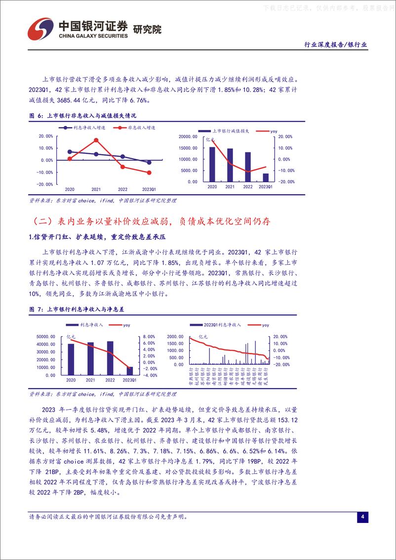 《银河证券-银行业深度报告：业绩增速短期走弱，负债端成本优化空间仍存-230519》 - 第5页预览图