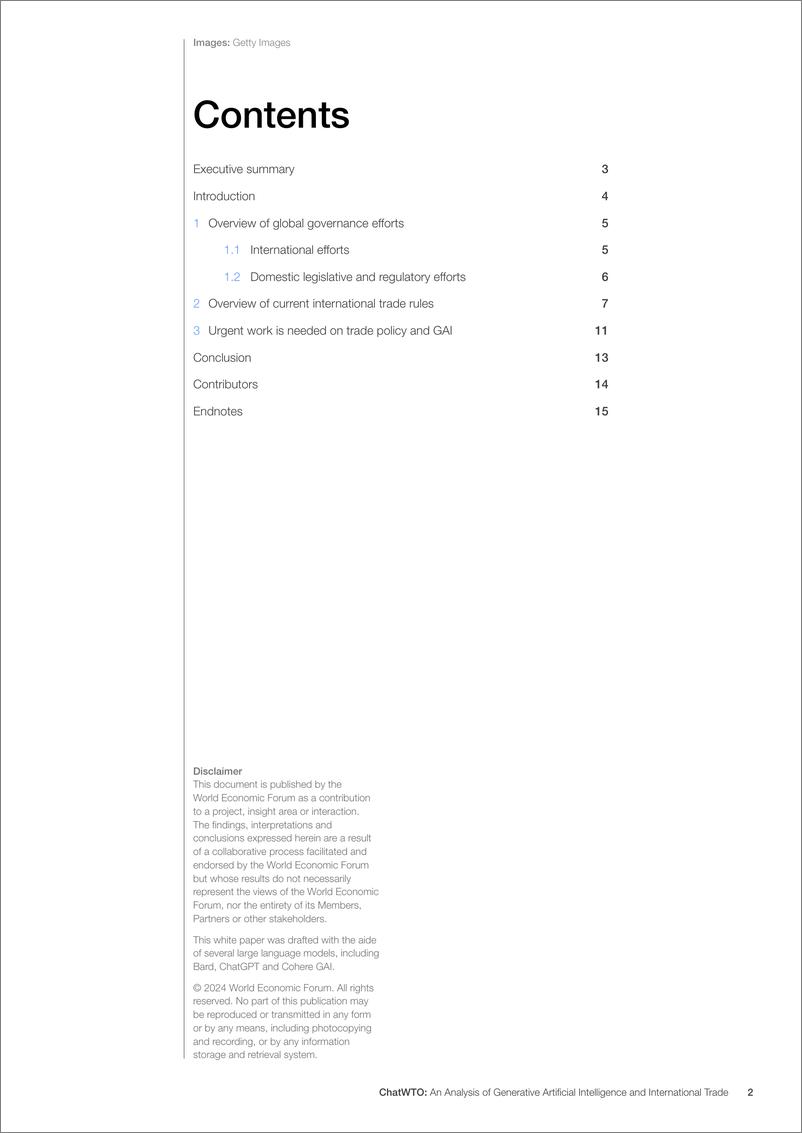 《世界经济论坛-ChatWTO：生成性人工智能与国际贸易分析（英）-2024.9-18页》 - 第2页预览图