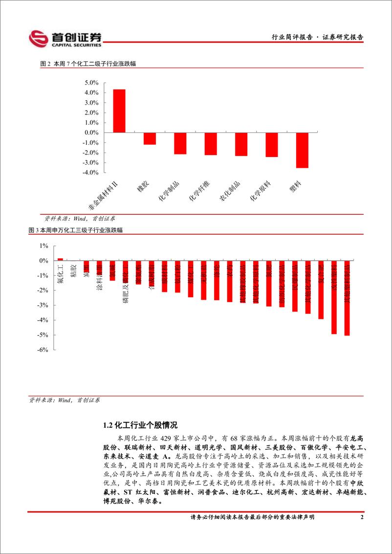 《基础化工行业简评报告：天然气、丁酮价格涨幅居前，新和成推出特别分红方案-241225-首创证券-15页》 - 第3页预览图