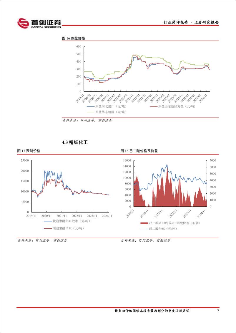 《基础化工行业简评报告：天然气、丁酮价格涨幅居前，新和成推出特别分红方案-241225-首创证券-15页》 - 第8页预览图