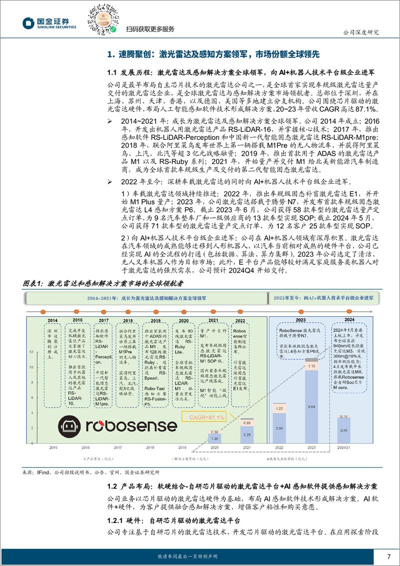 《国金证券-速腾聚创-2498.HK-迅速腾飞的激光雷达巨头_聚智驾之势_创感知先河》 - 第7页预览图