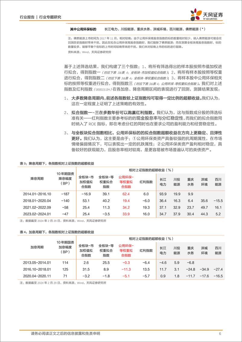 《环保行业天风公用环保二月可转债报告：降息周期下，哪些高股息资产更具优势？-240309-天风证券-20页》 - 第6页预览图