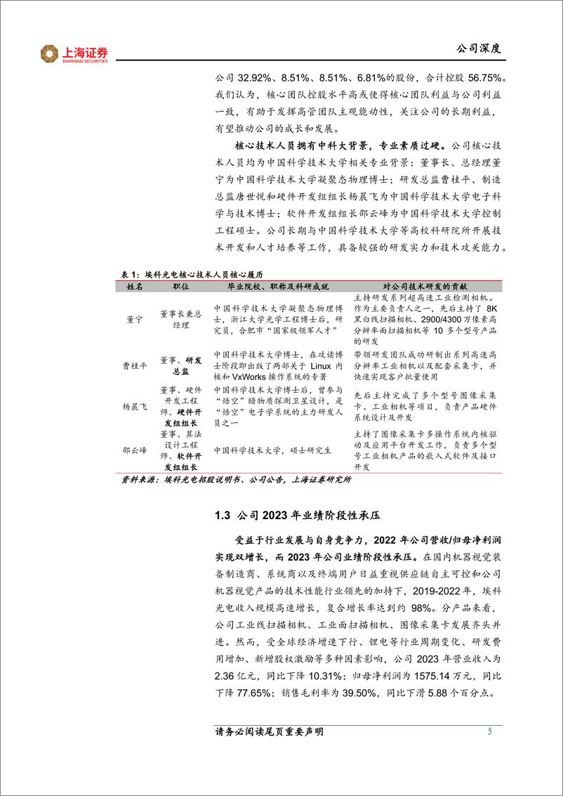 《埃科光电(688610)公司深度：机器视觉迎来需求成长及国产替代浪潮，上游高端核心部件领航者充分受益-240611-上海证券-22页》 - 第5页预览图