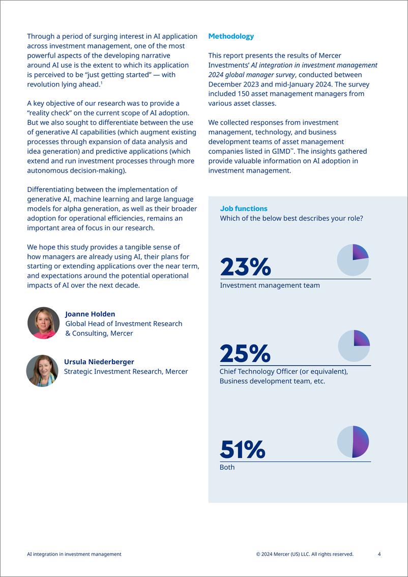 《美世咨询（Mercer）：2024人工智能在投资管理中的应用研究报告》 - 第4页预览图