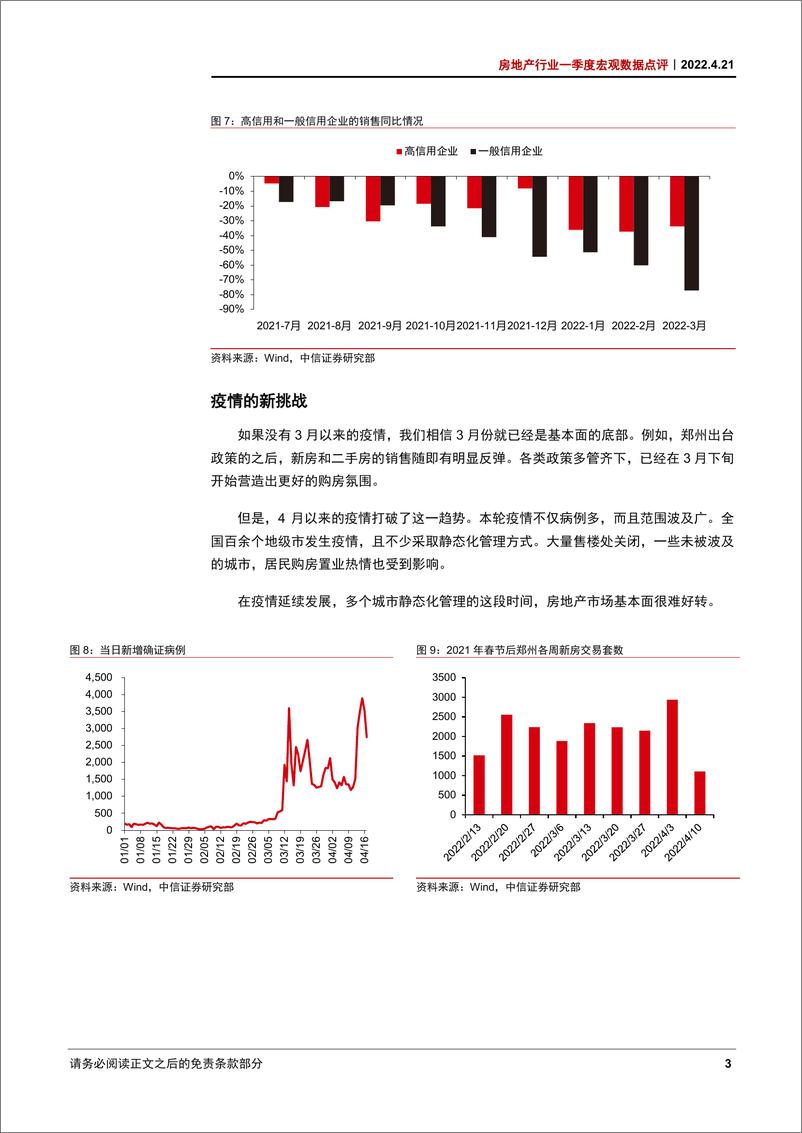 《房地产行业一季度宏观数据点评：疫情新挑战，政策新机遇-20220421-中信证券-20页》 - 第8页预览图