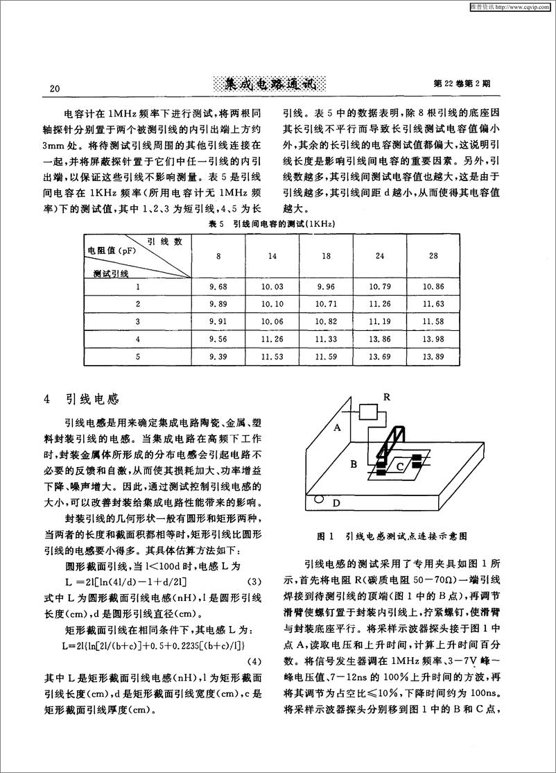 《芯片封装引线电性能的测试》 - 第4页预览图