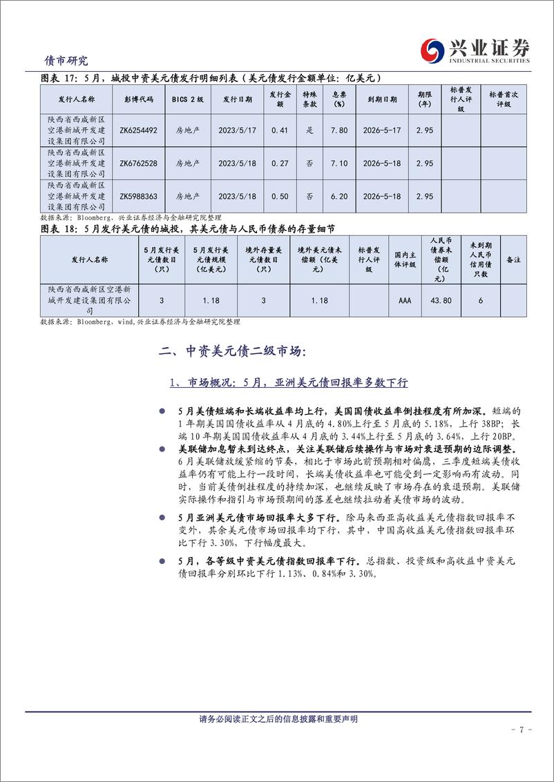 《中资美元债跟踪笔记（四十八）：美债短期震荡，亚洲美元债回报率多数下行-20230701-兴业证券-20页》 - 第8页预览图