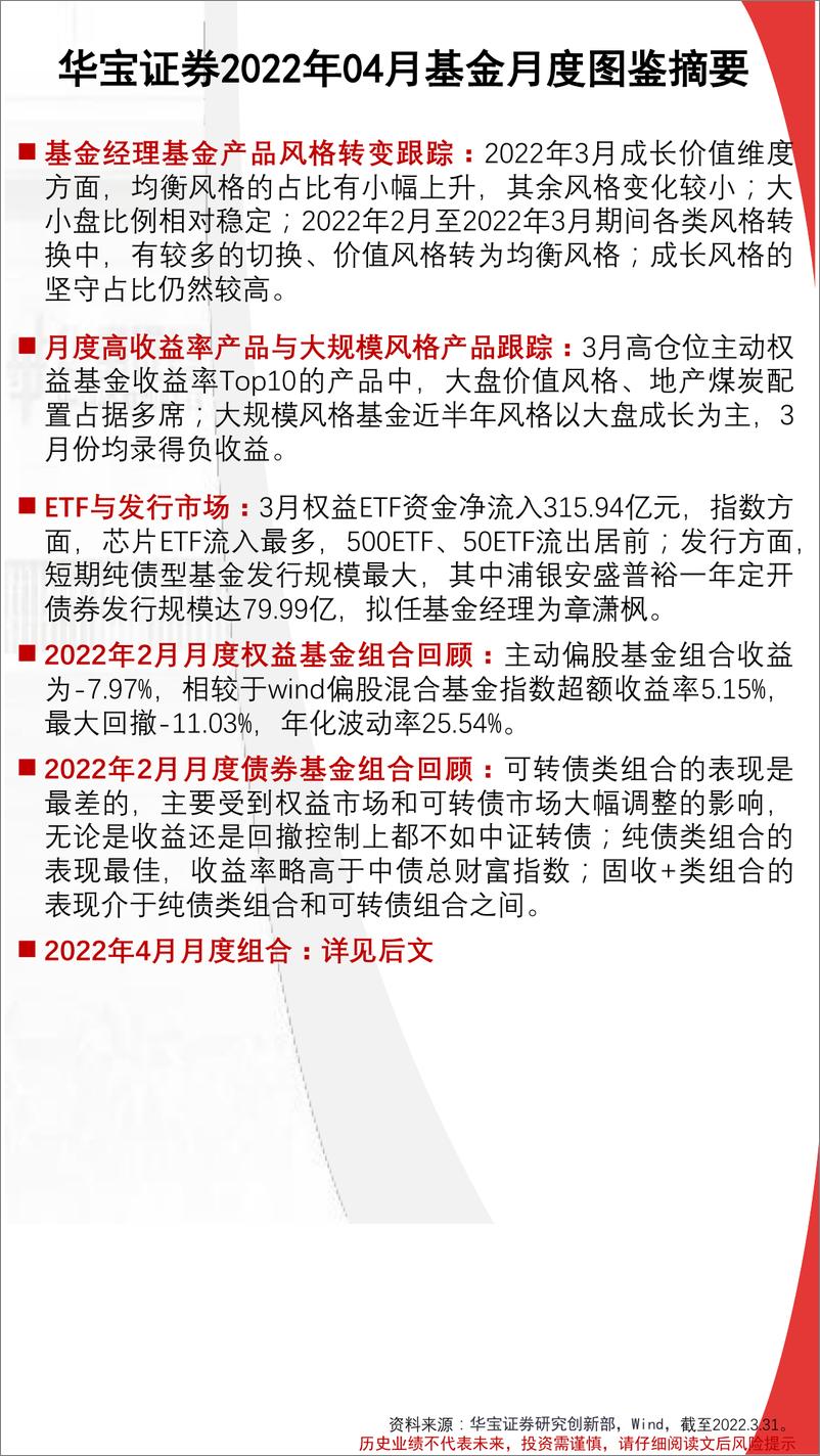 《FOF视角：基金月度投资图鉴2022年4月期，价值风格延续，权益基金经理调整有度-20220414-华宝证券-46页》 - 第4页预览图