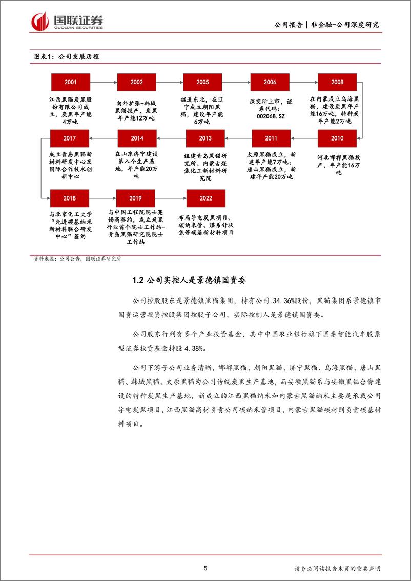 《国联证券-黑猫股份-002068-积极转型碳基新材料的炭黑龙头》 - 第5页预览图