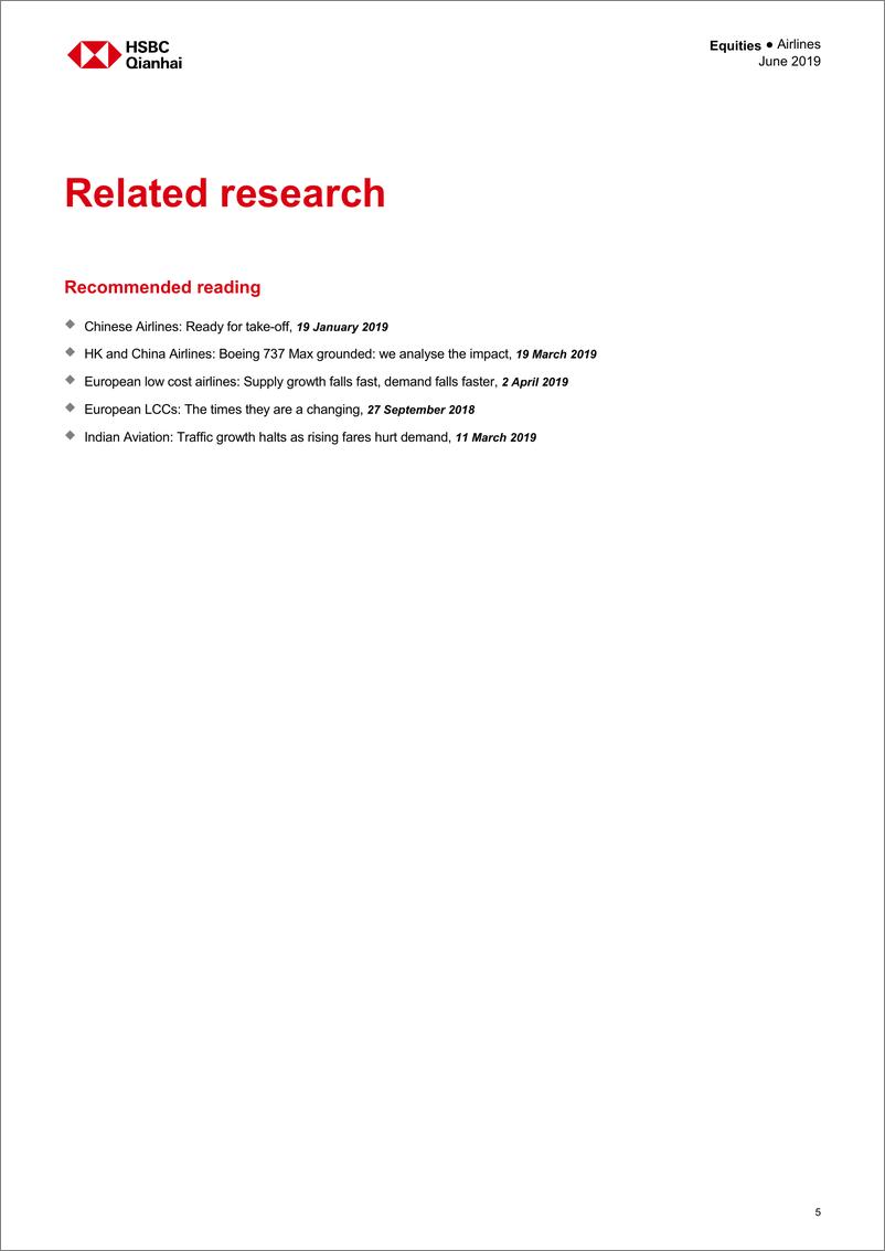 《汇丰银行-中国-航空业-中国廉价航空：十年繁荣的开始-2019.6-86页》 - 第7页预览图