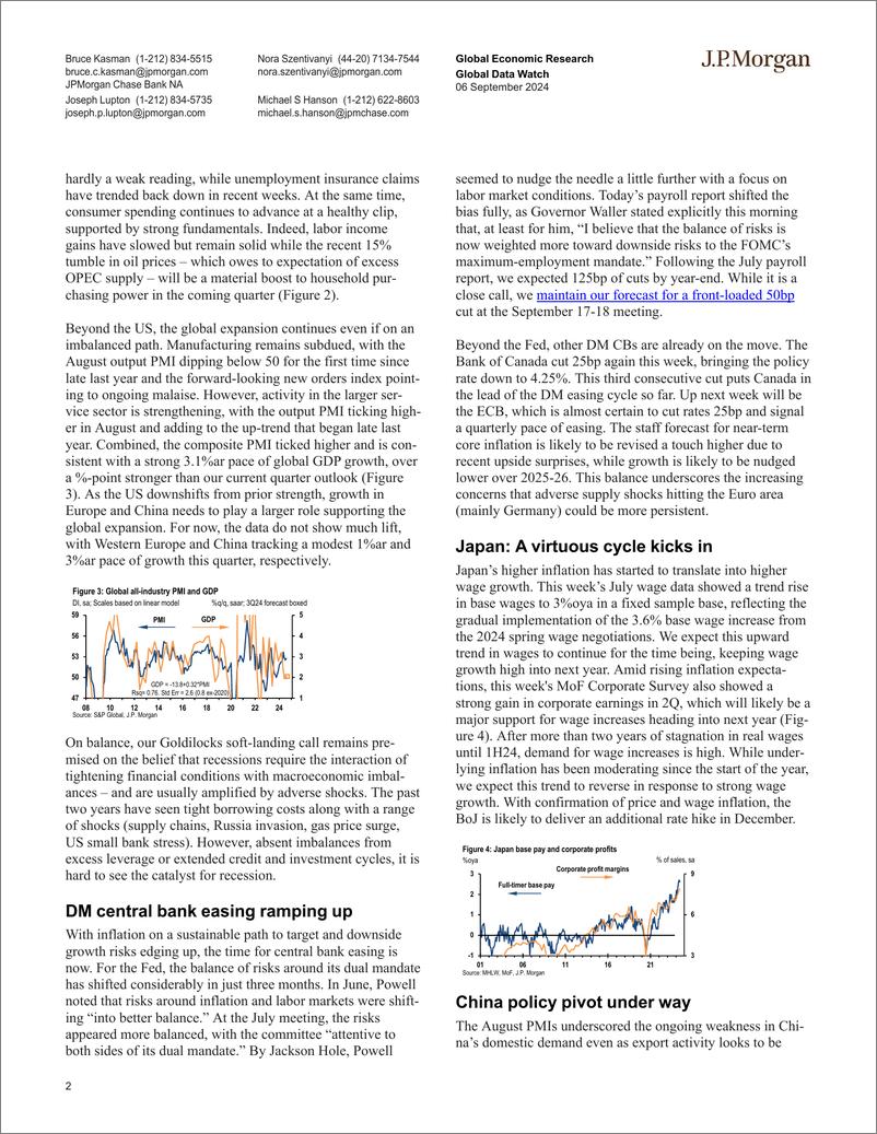 《JPMorgan Econ  FI-Global Data Watch Goldilocks with wrinkles-110224110》 - 第2页预览图