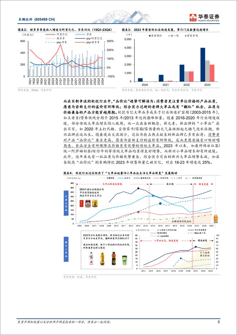 《东鹏饮料(605499)拥抱品价比，百亿再进阶-240425-华泰证券-29页》 - 第5页预览图