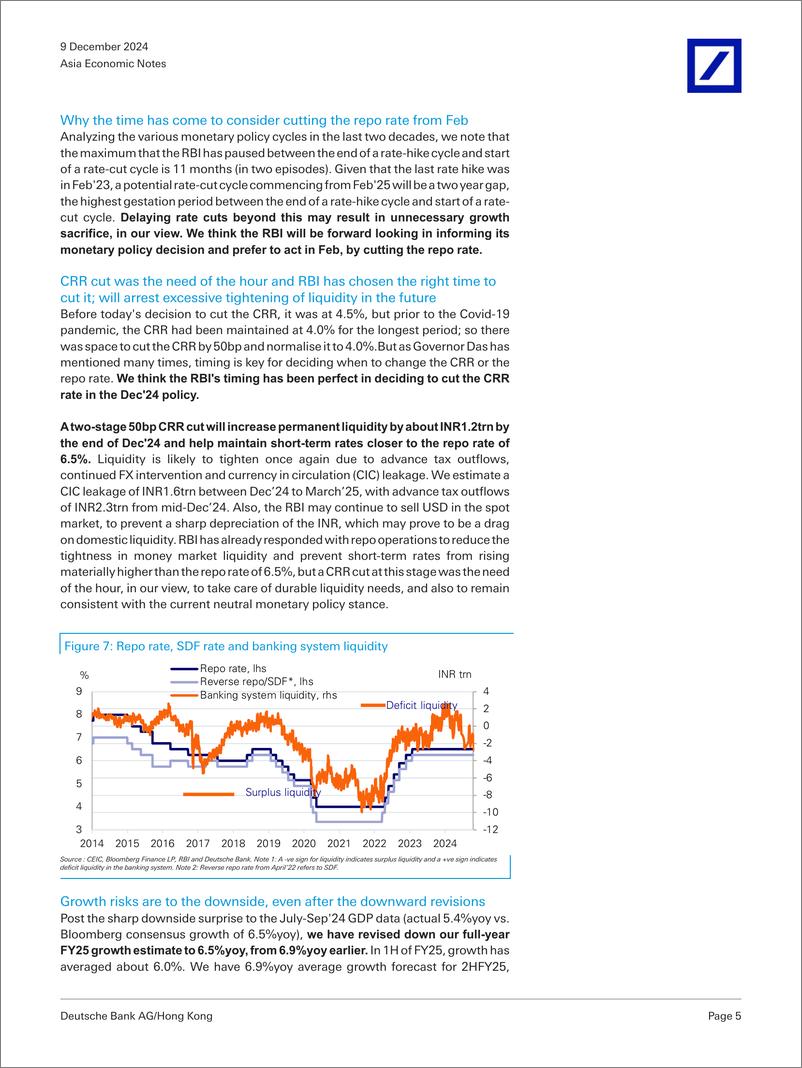 《Deutsche Bank-Asia Economic Notes India 2025 outlook Time to focus on gr...-112084510》 - 第5页预览图