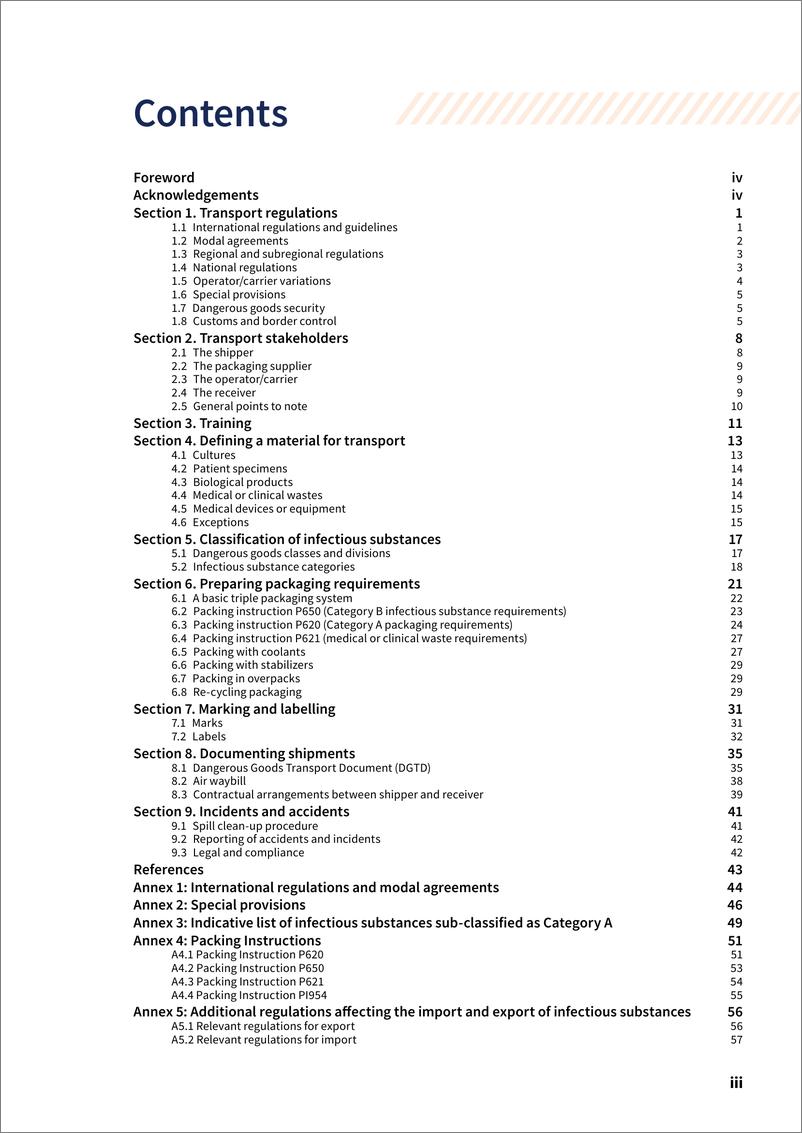 《WHO世界卫生组织：2023-2024年传染性物质运输条例指南报告（英文版）》 - 第5页预览图