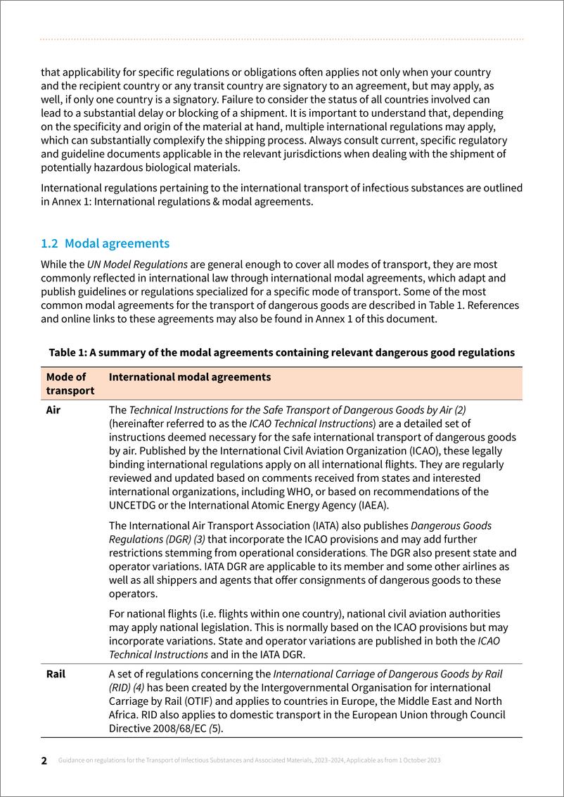《WHO世界卫生组织：2023-2024年传染性物质运输条例指南报告（英文版）》 - 第8页预览图