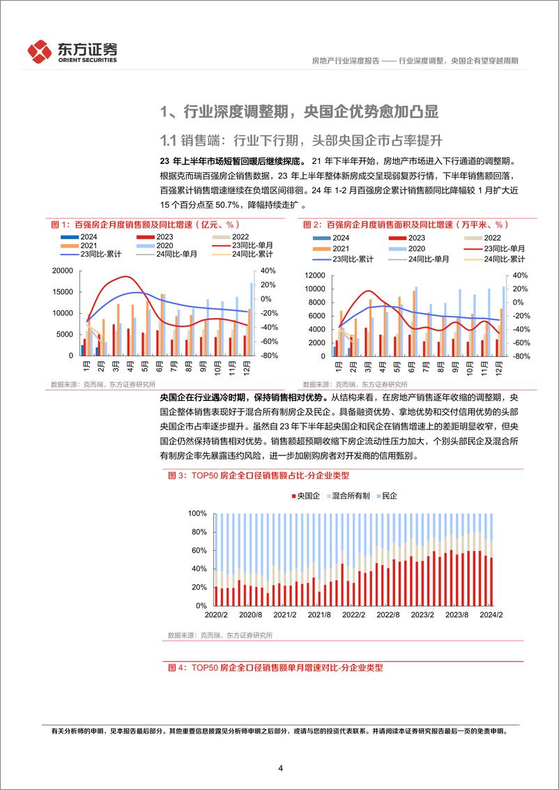 《房地产行业央国企改革专题研究：行业深度调整，央国企有望穿越周期-240317-东方证券-18页》 - 第4页预览图