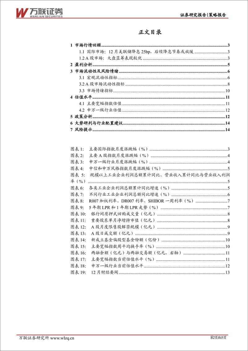 《2024年12月策略月报：政策持续释放利好-万联证券-250102-15页》 - 第2页预览图