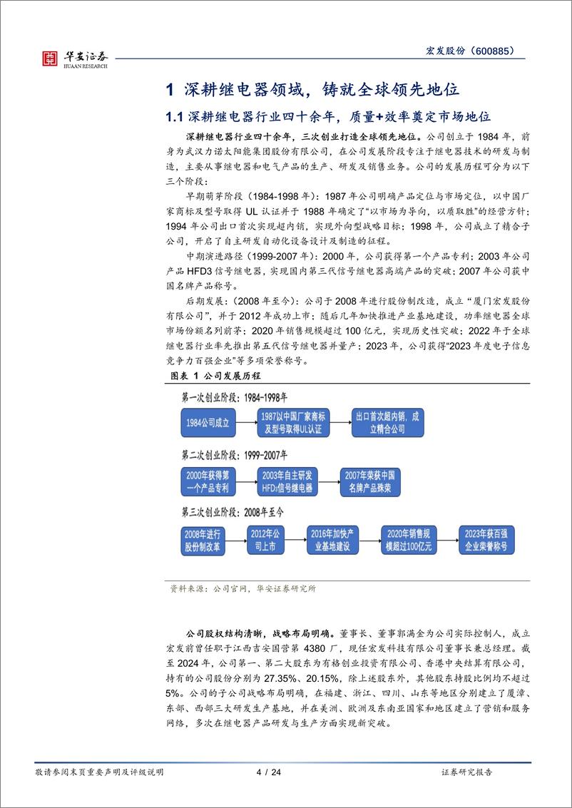 《宏发股份(600885)全球继电器行业领先企业，行稳致远-241229-华安证券-24页》 - 第4页预览图