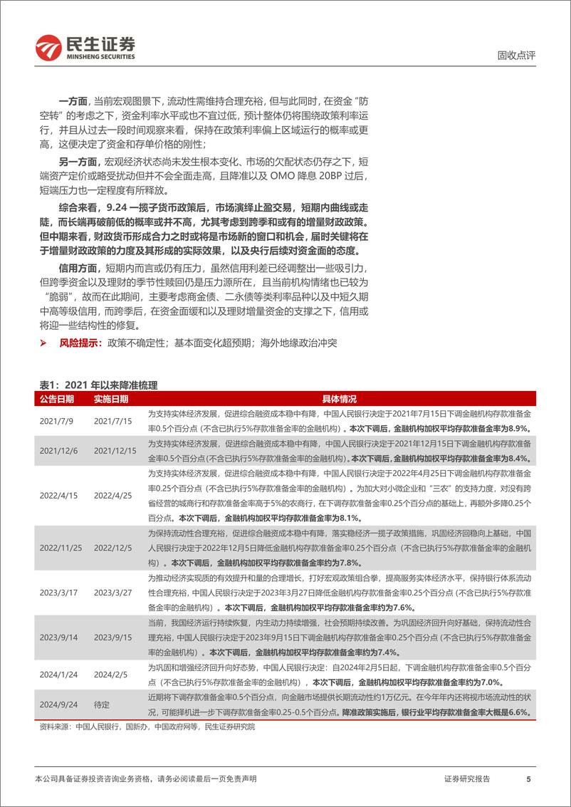 《固收点评：924新政后，未完待续？-240924-民生证券-11页》 - 第5页预览图