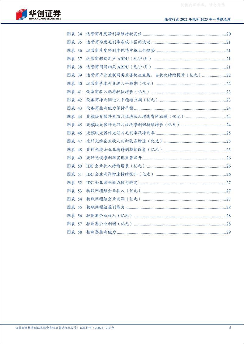 《华创证券-通信行业2022年报和2023年一季报总结：把握数字经济+算力资源投资主线-230509》 - 第5页预览图