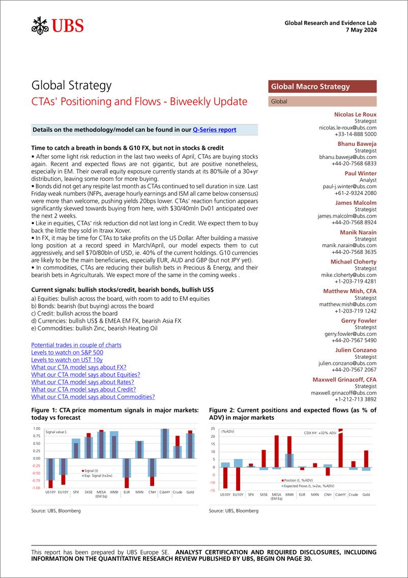 《UBS Equities-Global Strategy _CTAs Positioning and Flows - Biweekly Upda...-108083858》 - 第1页预览图