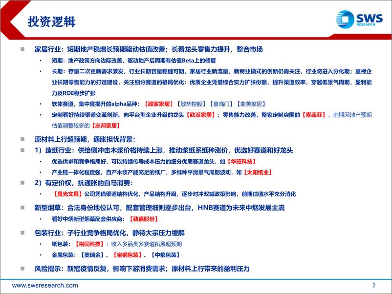 《轻工造纸行业2022年春季投资策略：优质白马战略布局期-20220324-申万宏源-19页》 - 第3页预览图