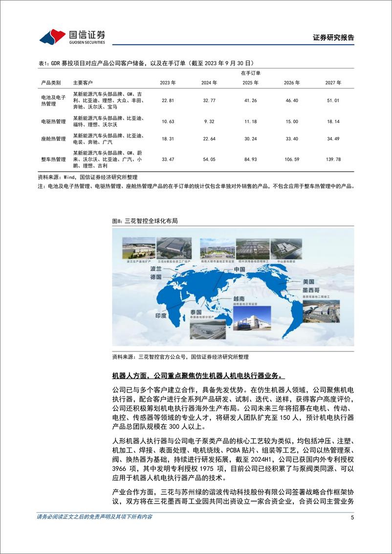 《三花智控(002050)三季度净利润同比提升，关注机器人业务进展-241101-国信证券-10页》 - 第5页预览图