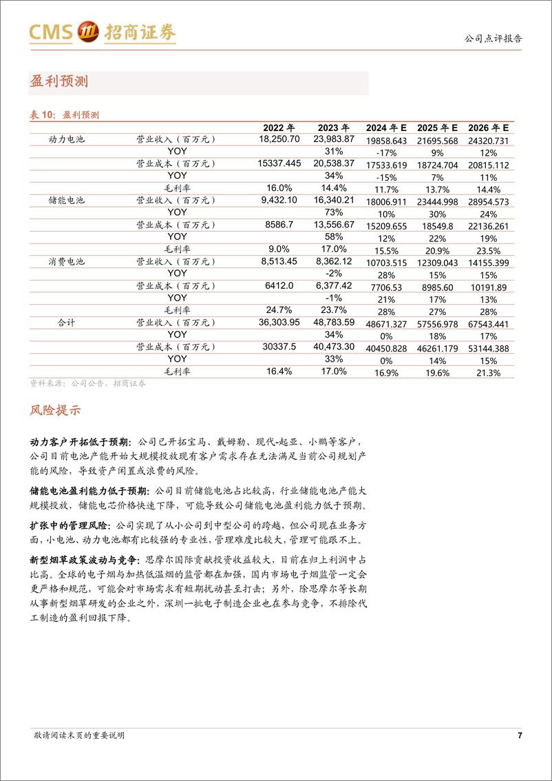 《亿纬锂能(300014)Q2业绩符合预期，消费电池业务快速复苏-240905-招商证券-10页》 - 第7页预览图