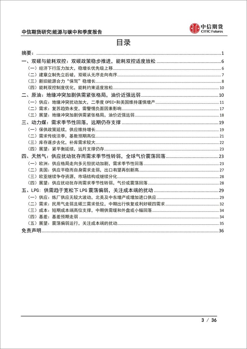 《能源与碳中和季度报告：地缘冲突扰动供需格局，全球能源分化加剧-20220321-中信期货-36页》 - 第4页预览图