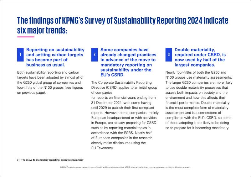 《The move to mandatory reporting ——2024年毕马威可持续发展报告调查》-19页 - 第7页预览图