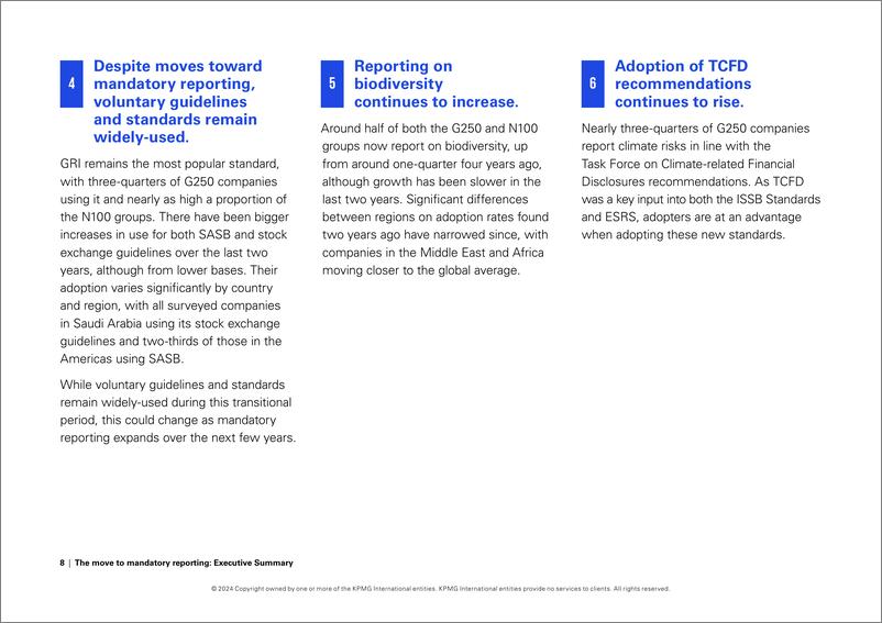 《The move to mandatory reporting ——2024年毕马威可持续发展报告调查》-19页 - 第8页预览图