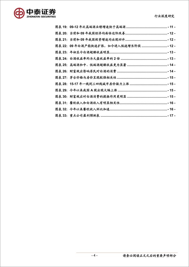 《食品饮料行业：从“稳增长”再议白酒的投资机会，政策的宽松以及财富效应有望驱动白酒业绩高成长-20190410-中泰证券-18页》 - 第5页预览图