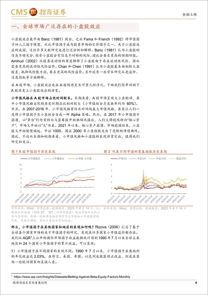 《掘金“小而美”系列研究之一：他山之石，小盘股效应在全球市场的驱动因素和比较研究-20230711-招商证券-27页》 - 第5页预览图