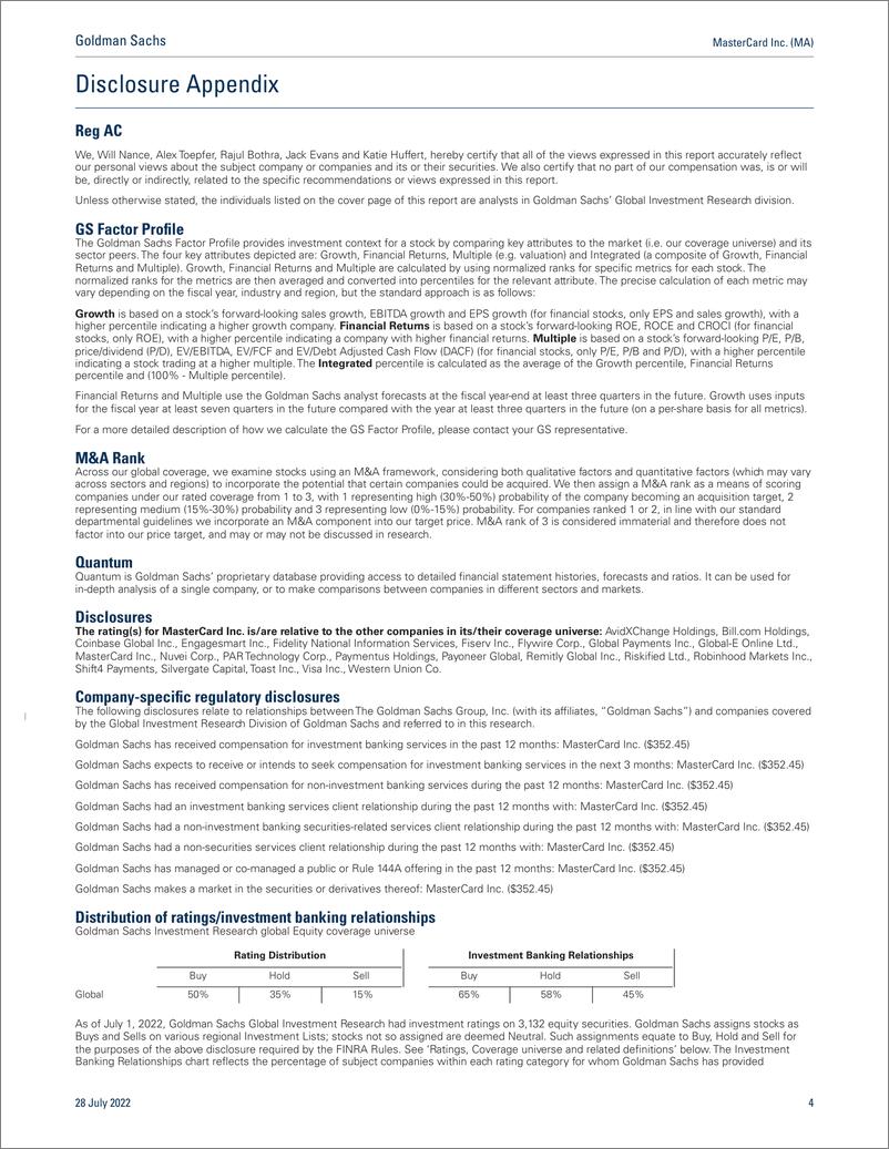 《MasterCard Inc. (MA Key Takeaways from 2Q22 EPS(1)》 - 第5页预览图