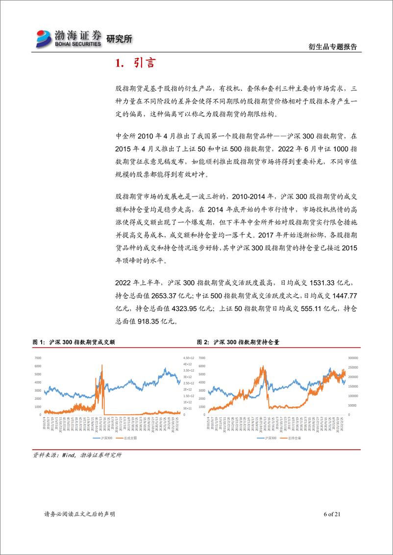 《衍生品专题报告：股指期货的期限结构研究-20220630-渤海证券-21页》 - 第7页预览图