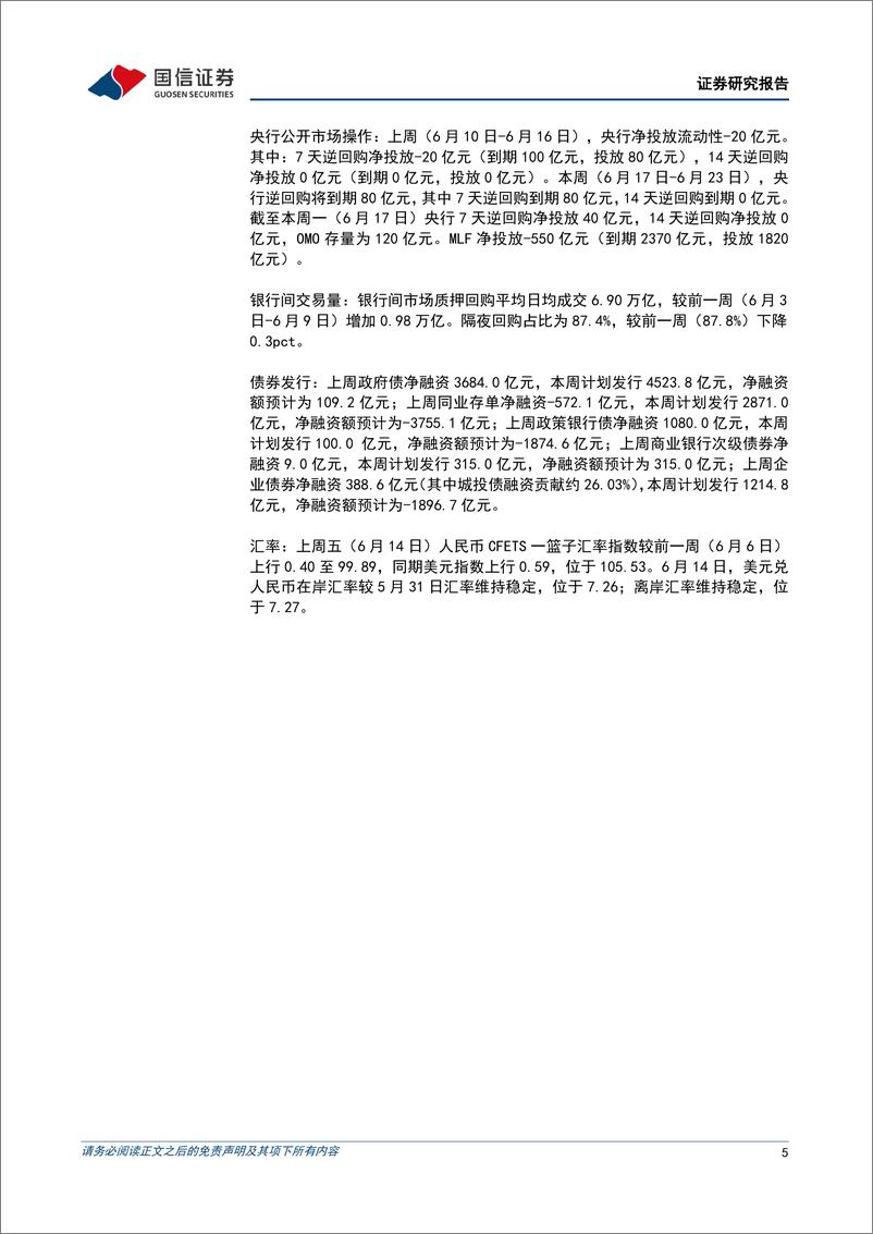 《货币政策与流动性观察：资金利率有所抬头-240618-国信证券-14页》 - 第5页预览图